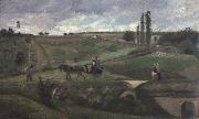 The road to Ennery,near Pontoise La route d-Ennery pres de Pontoise Camille Pissarro